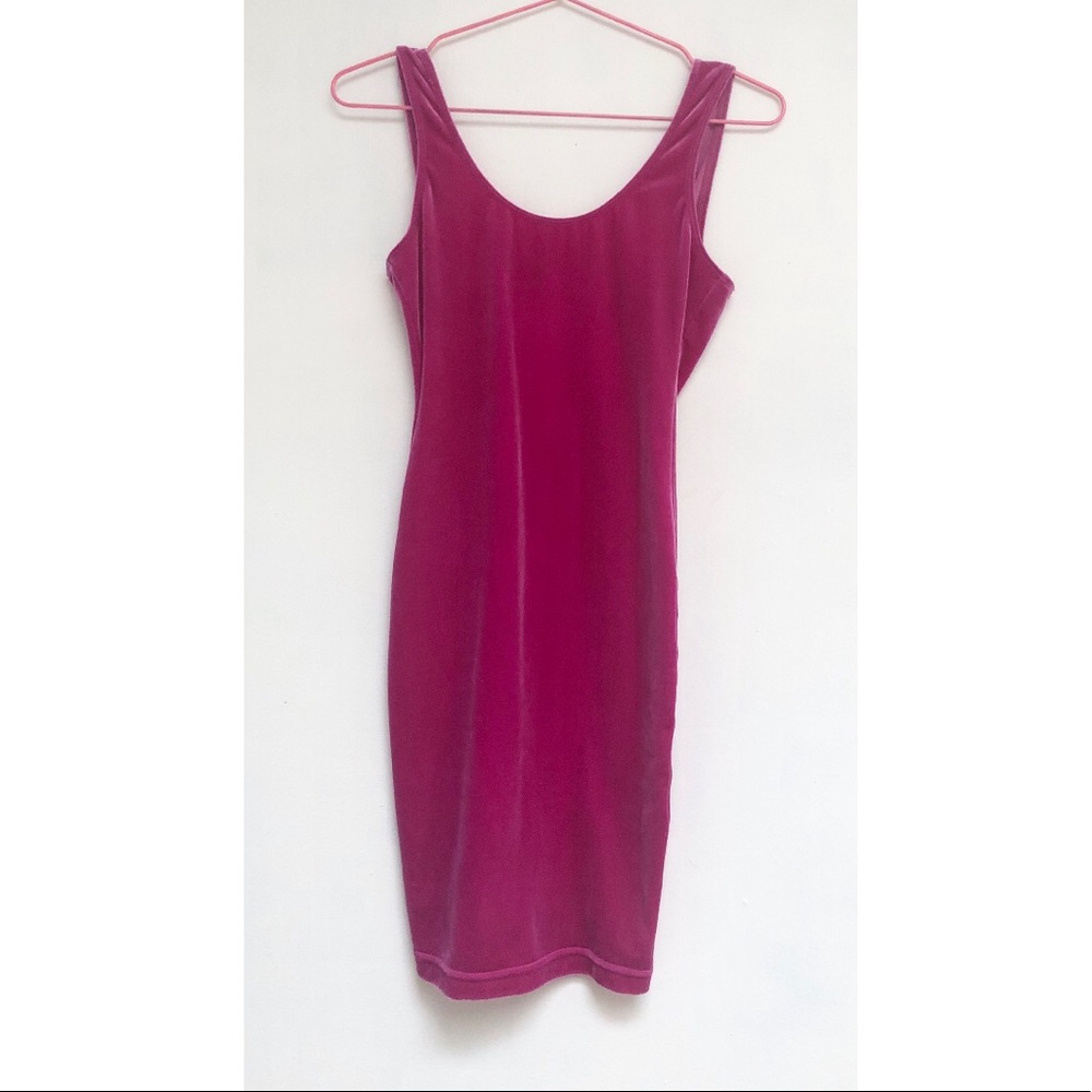 velvet bodycon dress • american apparel
